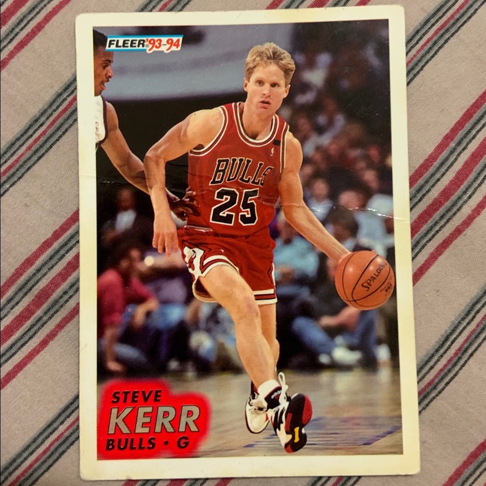 Steve Kerr Fleer 93-94 Chicago Bulls card